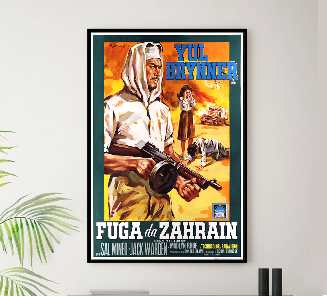 Escape from Zahrain 1962 - Italy - v1 - Classsic Movie Poster