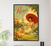 France - Paris 3 - Vintage Tourism Travel Poster