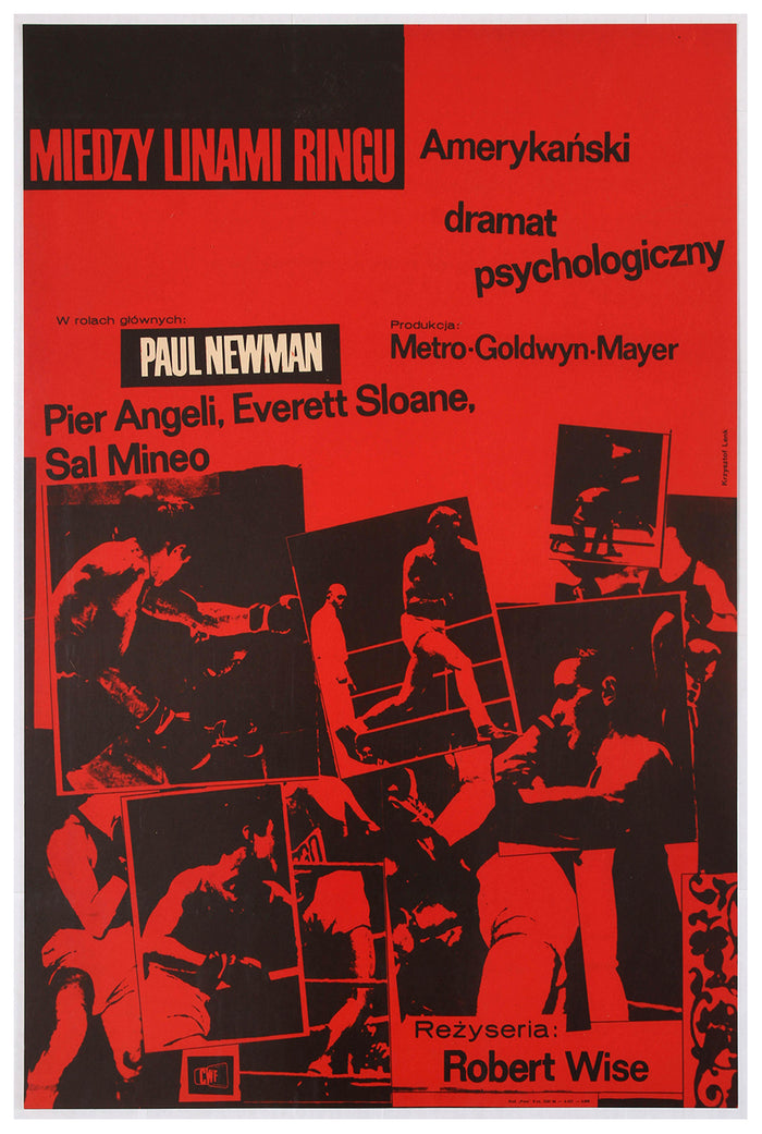 Somebody Up There Likes Me 1956 - Paul Newman - Poland - Classic Movie Poster