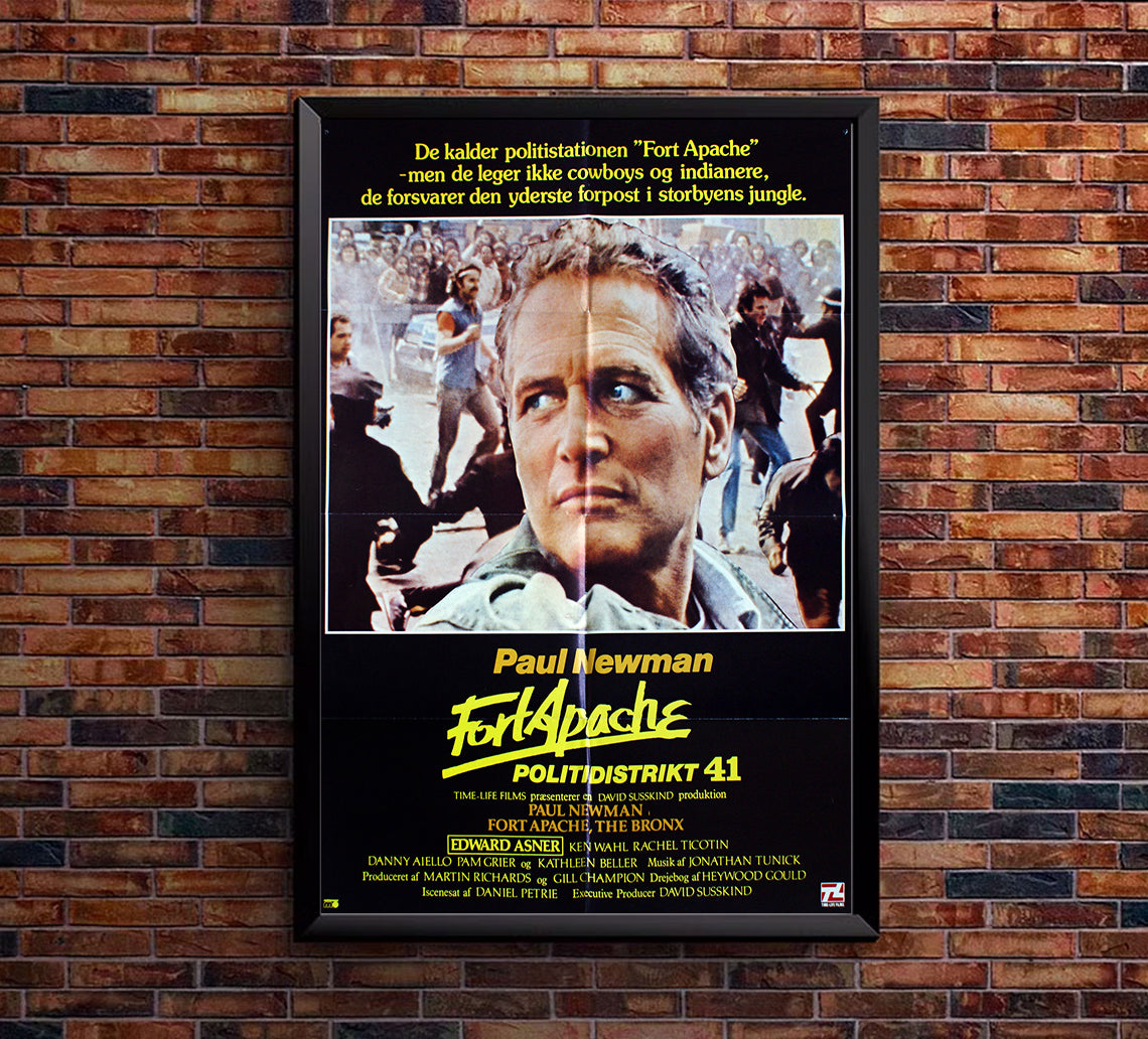 Fort Apache the Bronx 1981 - Paul Newman - Denmark - Classic Movie Poster