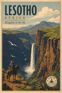 Africa - Lesotho - Vintage Tourism Travel Poster