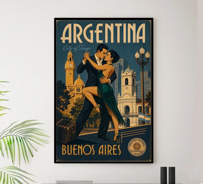 Argentina - Buenos Aires - Vintage Tourism Travel Poster