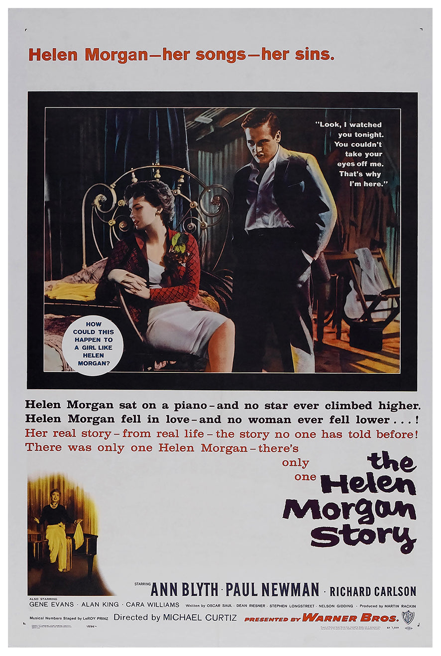 The Helen Morgan Story 1957 - Paul Newman - US - Classic Movie Poster