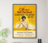 Cat on a Hot Tin Roof 1958 - Paul Newman - US - Classic Movie Poster