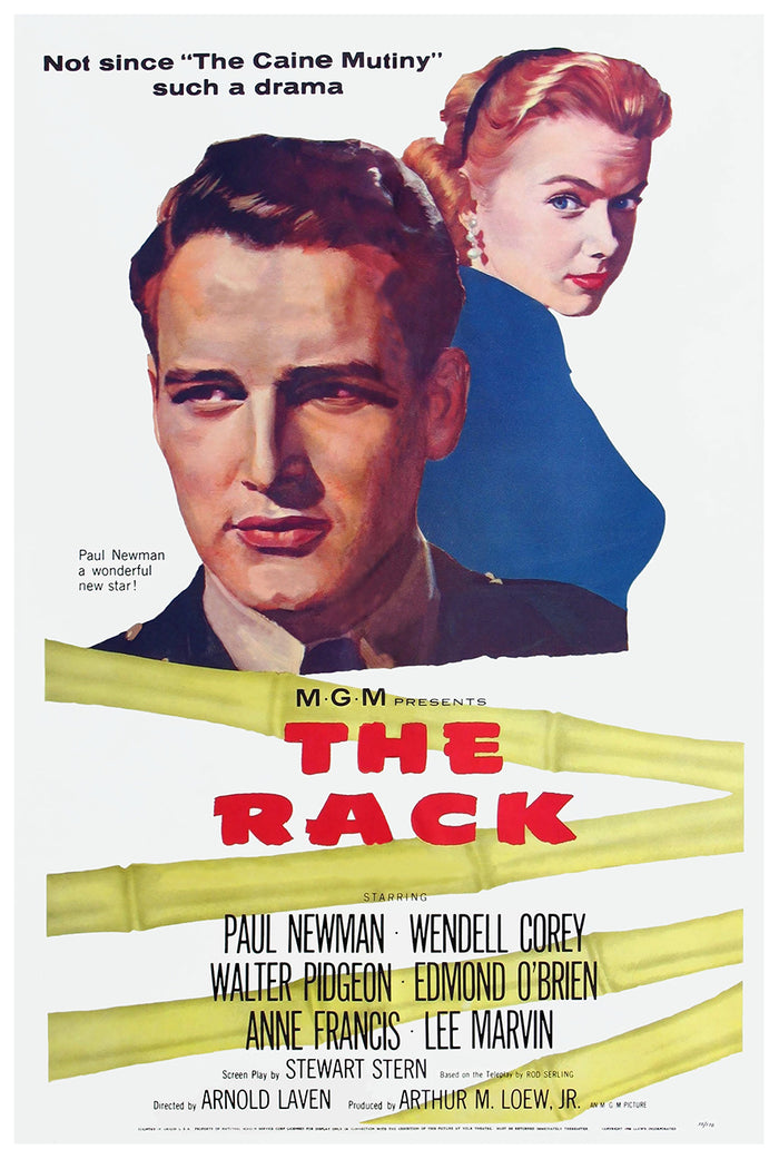 The Rack 1956 - Paul Newman - US - Classic Movie Poster