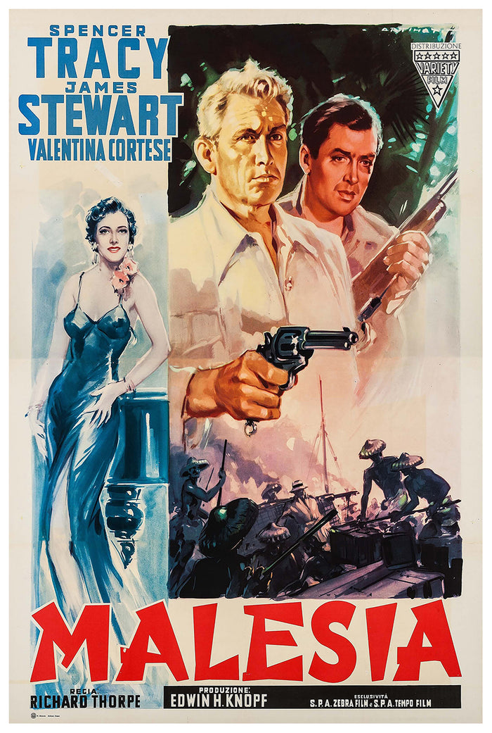 Malaya 1949 - Italy - v1 - Classic Movie Poster