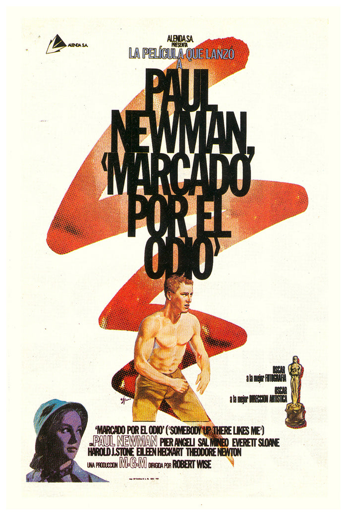 Somebody Up There Likes Me 1956 - Paul Newman - Spain - Classic Movie Poster