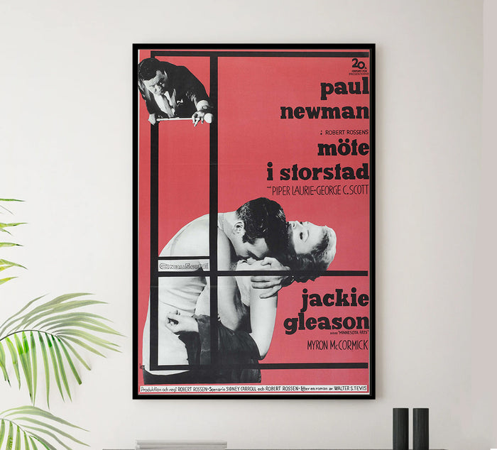 The Hustler 1961 - Paul Newman - Sweden - Classic Movie Poster