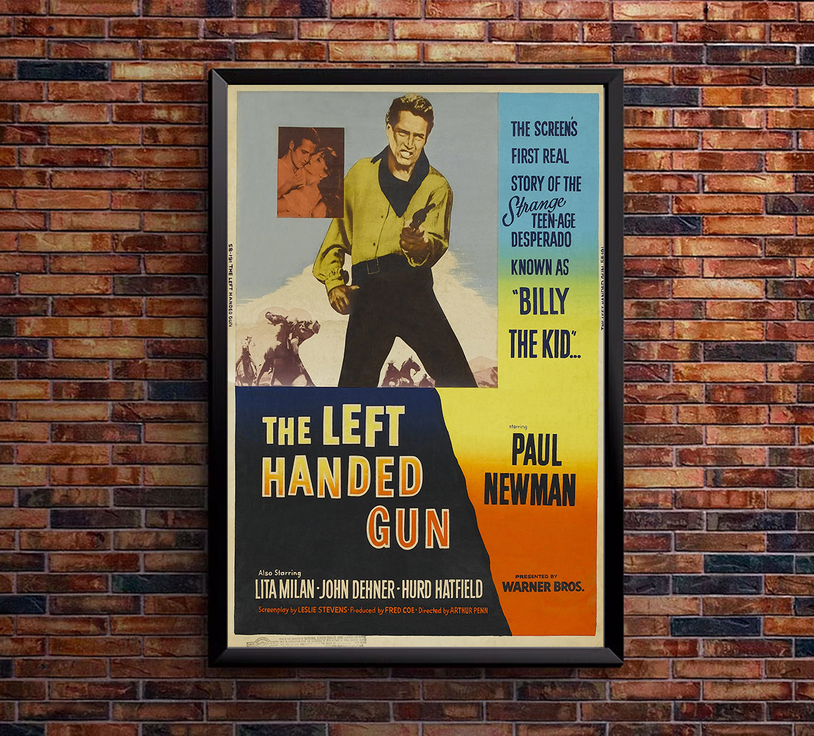 The Left Handed Gun 1958 - Paul Newman - US (2) - Classic Movie Poster