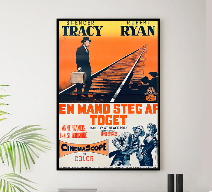 Bad Day at Black Rock 1955 - Denmark - v1 - Classic Movie Poster