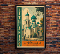 Lithuania - Tourism - v1 - Vintage Travel Poster