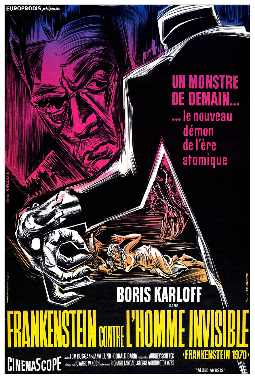Frankenstein - 1970 1958 - France - v2 - Classic Movie Poster
