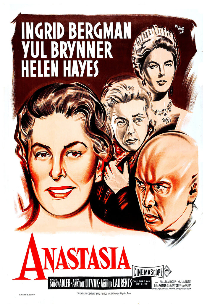 Anastasia 1956 - France - v1 - Classsic Movie Poster