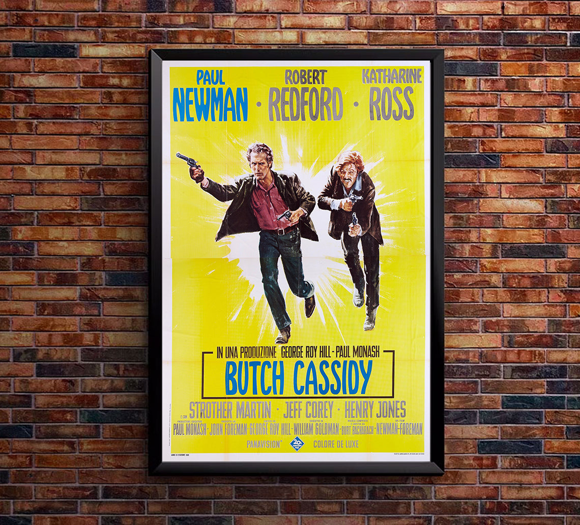 Butch Cassidy and the Sundance Kid 1969 - Paul Newman - Italy - Classic Movie Poster