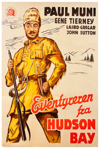 Hudson's Bay 1940 - Denmark - v1 - Classic Movie Poster