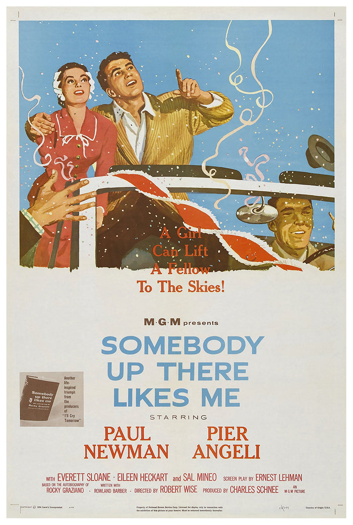 Somebody Up There Likes Me 1956 - Paul Newman - US - Classic Movie Poster