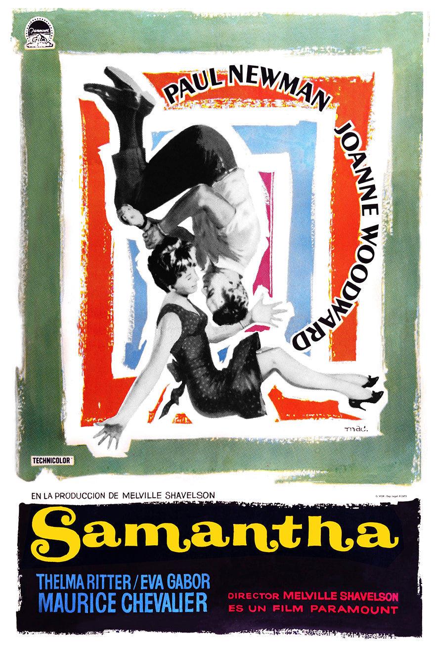 A New Kind of Love 1963 - Paul Newman - Spain - Classic Movie Poster