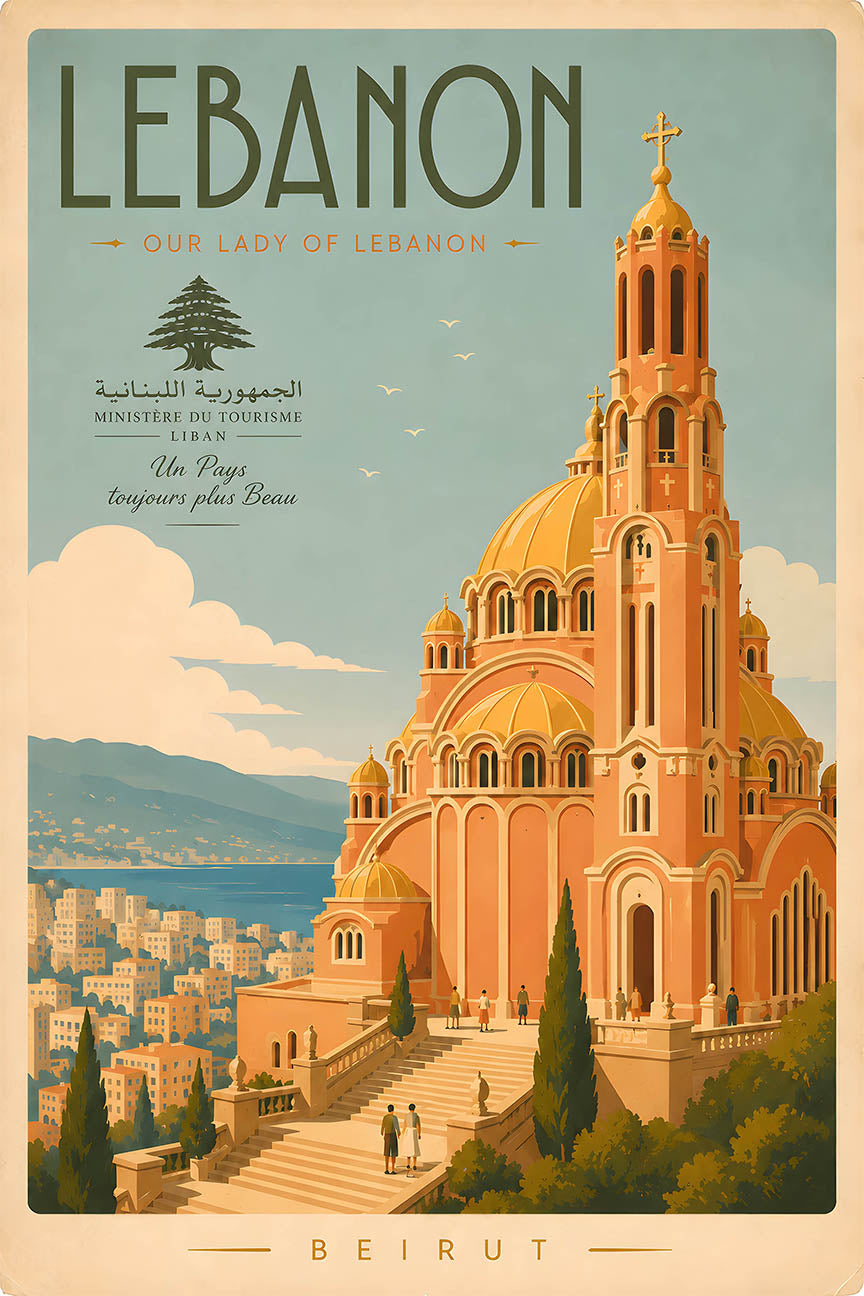 Lebanon - Tourism - v1 - Vintage Travel Poster