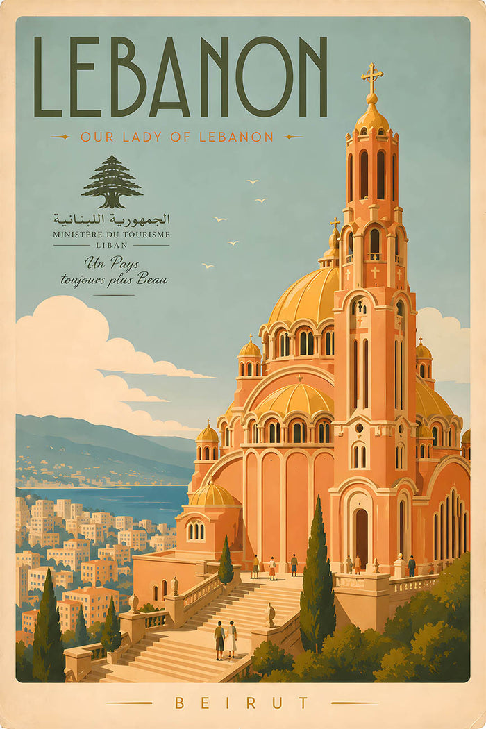 Lebanon - Tourism - v1 - Vintage Travel Poster