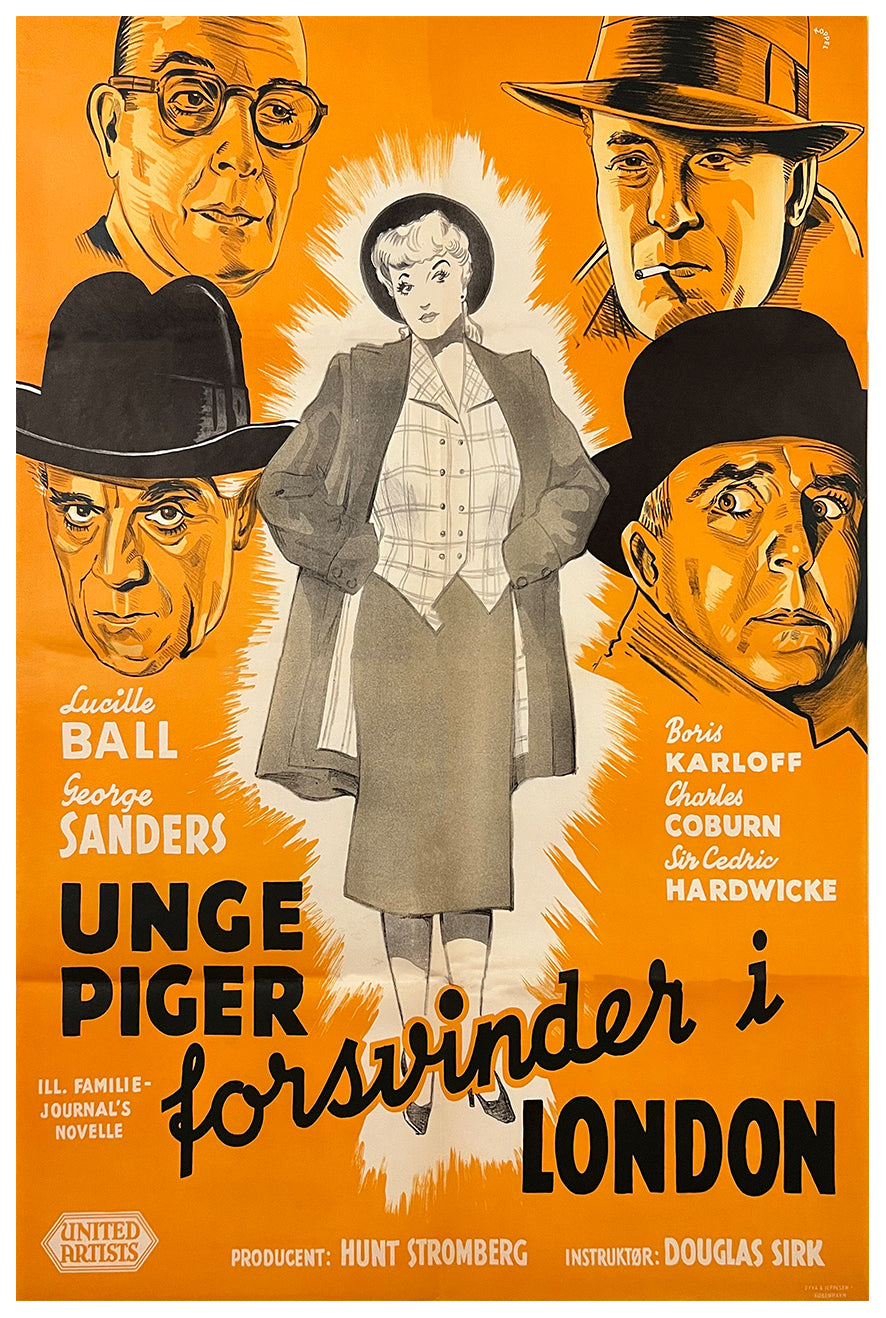 Lured 1947 - Denmark - v1 - Classic Movie Poster