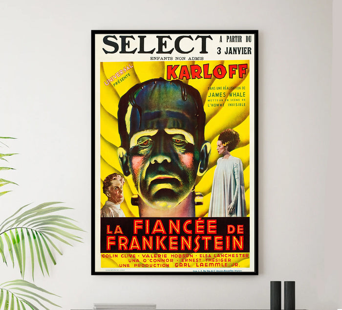 Bride of Frankenstein 1935 - Belgium - v1 - Classic Movie Poster
