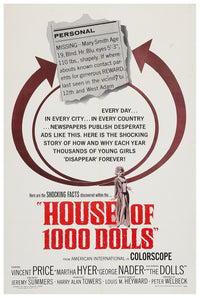 The House of 1000 Dolls 1967 - US - v1 - Classic Movie Poster