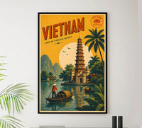 Vietnam - Tourism - v1 - Vintage Travel Poster