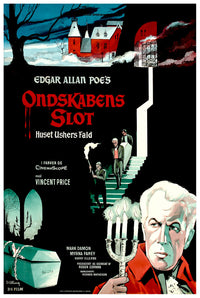 House of Usher 1960 - Denmark - v1 - Classic Movie Poster