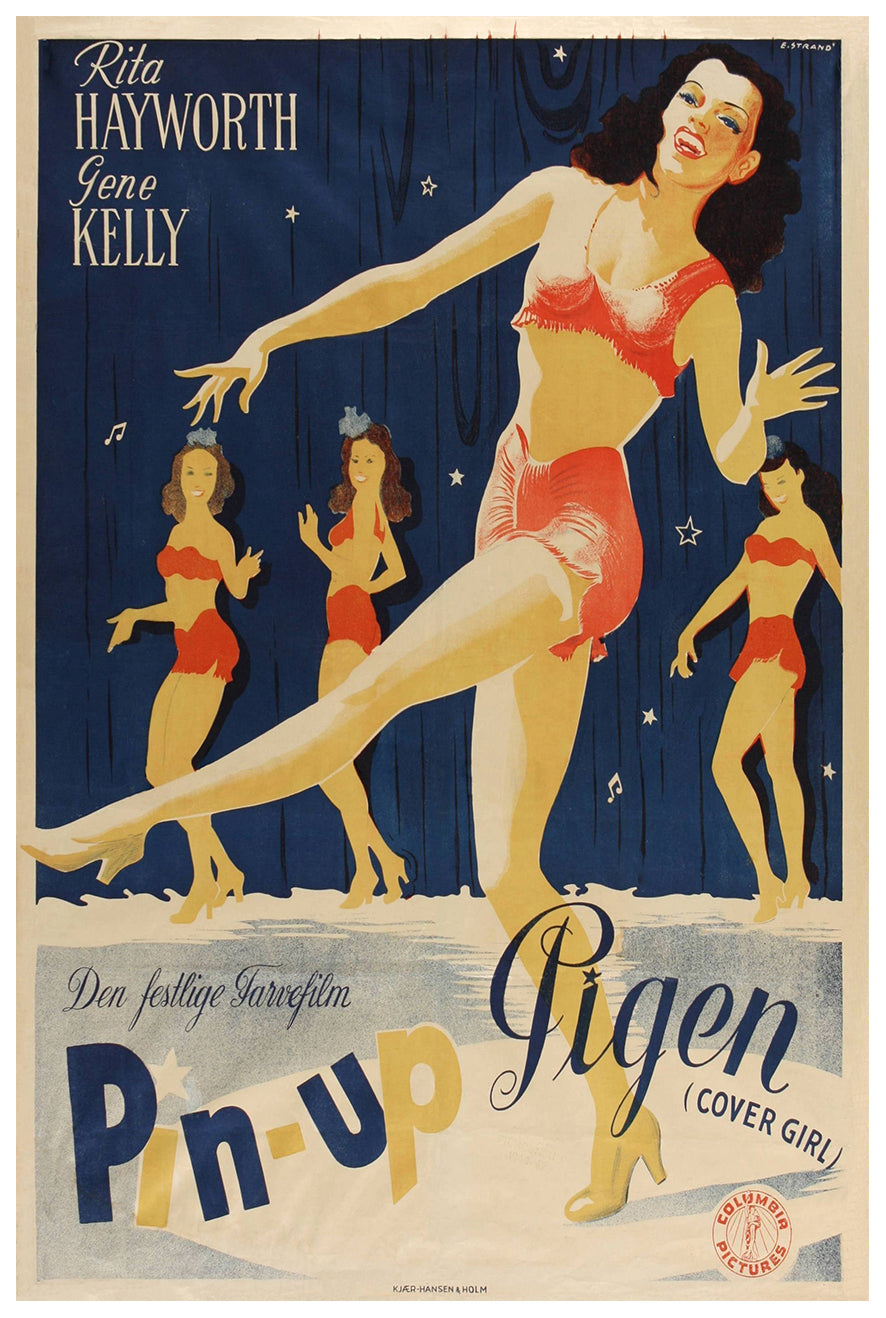 Cover Girl 1944 - Rita Hayworth - Denmark - Classic Movie Poster
