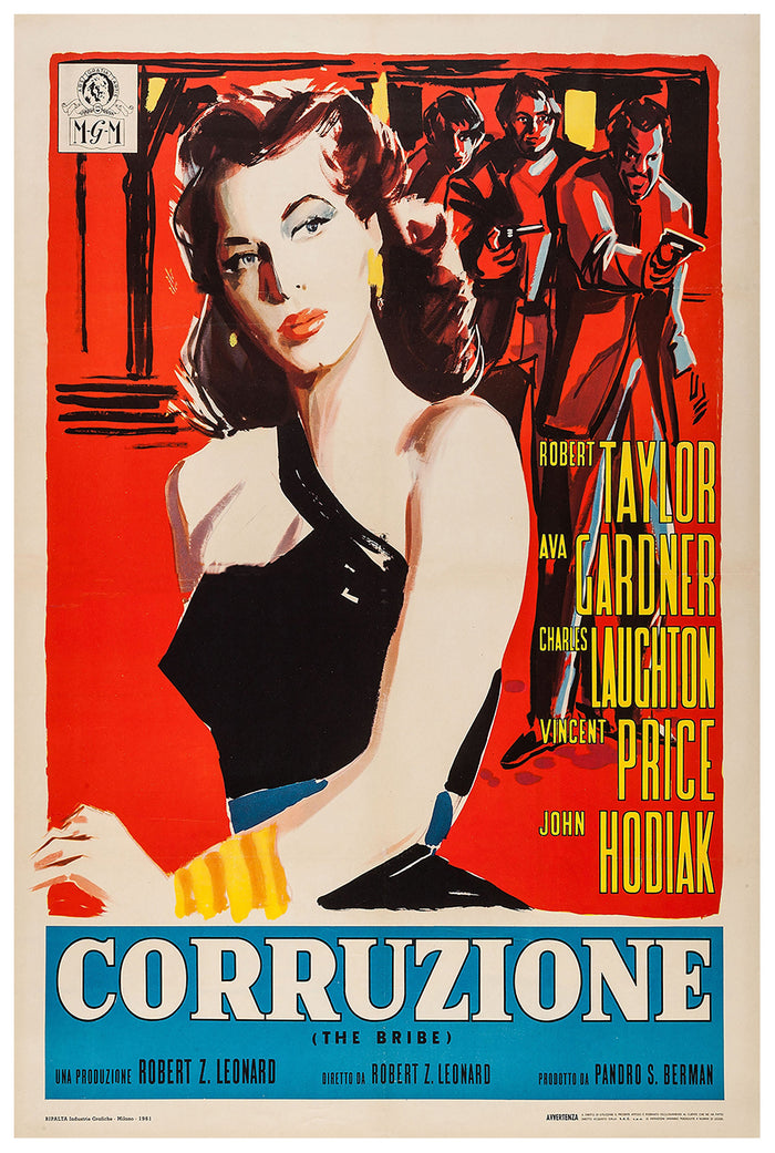 The Bribe 1949 - Italy - v4 - Classic Movie Poster