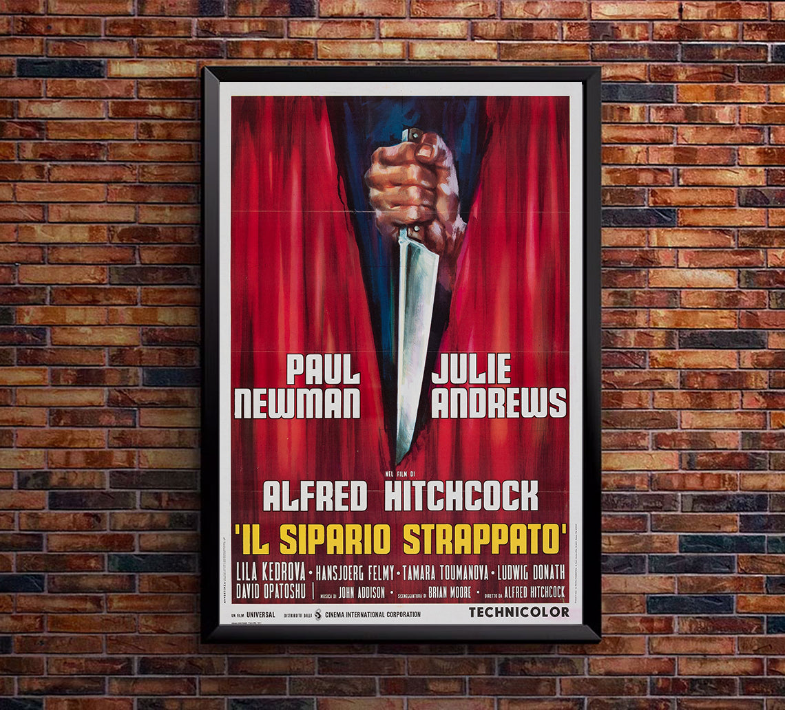 Torn Curtain 1966 - Paul Newman - Italy - Classic Movie Poster