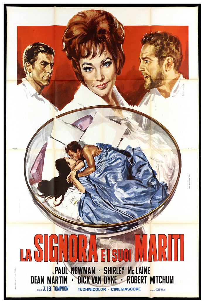 What a Way to Go! 1964 - Paul Newman - Italy (2) - Classic Movie Poster