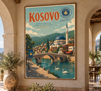 Kosovo - Tourism - v1 - Vintage Travel Poster