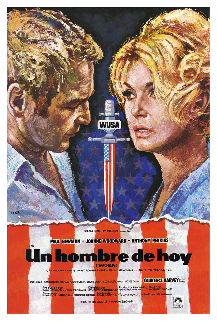 WUSA 1970 - Paul Newman - Spain - Classic Movie Poster