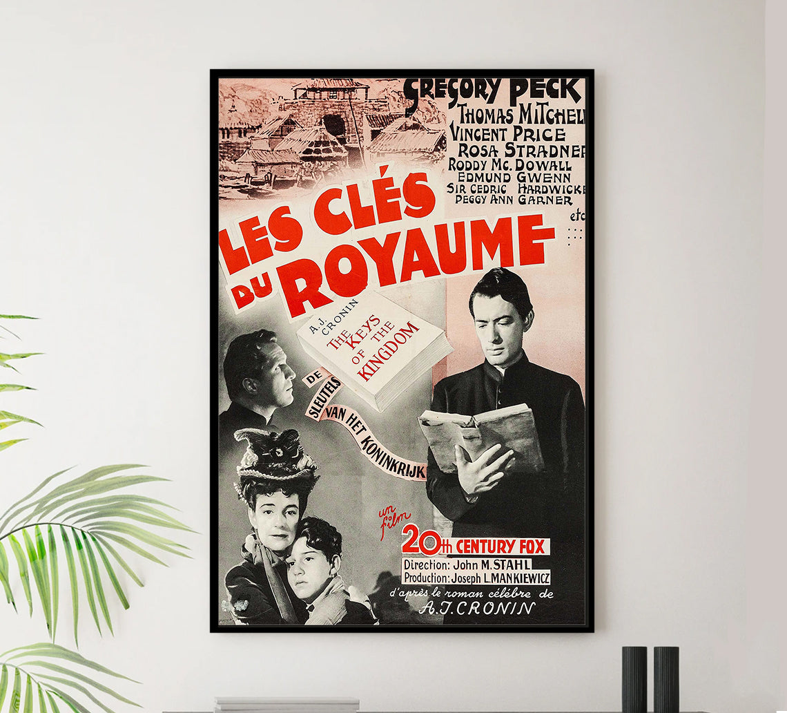 The Keys of the Kingdom 1944 - Belgium - v1 - Classic Movie Poster