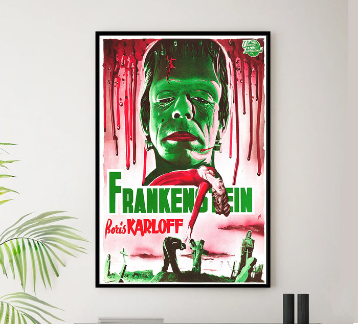 Frankenstein 1931 - Belgium - v1 - Classic Movie Poster