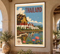 Thailand - Tourism - v1 - Vintage Travel Poster