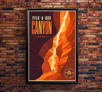 United States - Canyon - Vintage Tourism Travel Poster