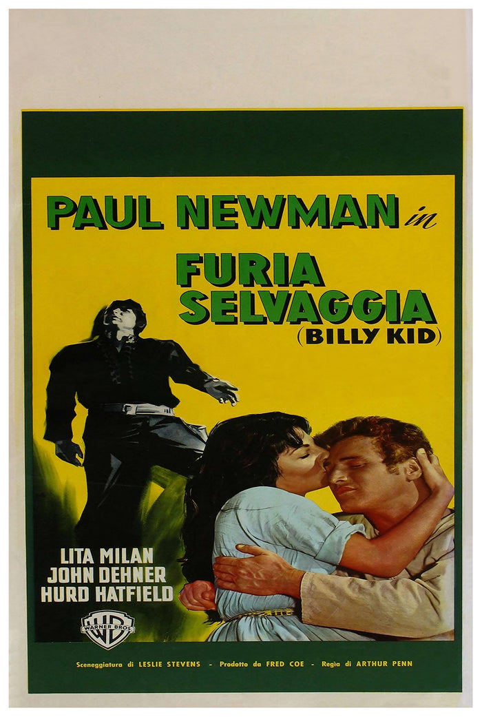 The Left Handed Gun 1958 - Paul Newman - Italy (2) - Classic Movie Poster