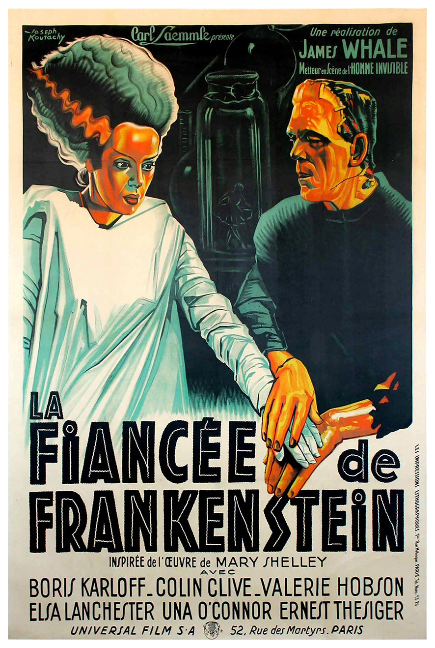 Bride of Frankenstein 1935 - France - v2 - Classic Movie Poster