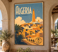 Algeria - Tourism - v1 - Vintage Travel Poster