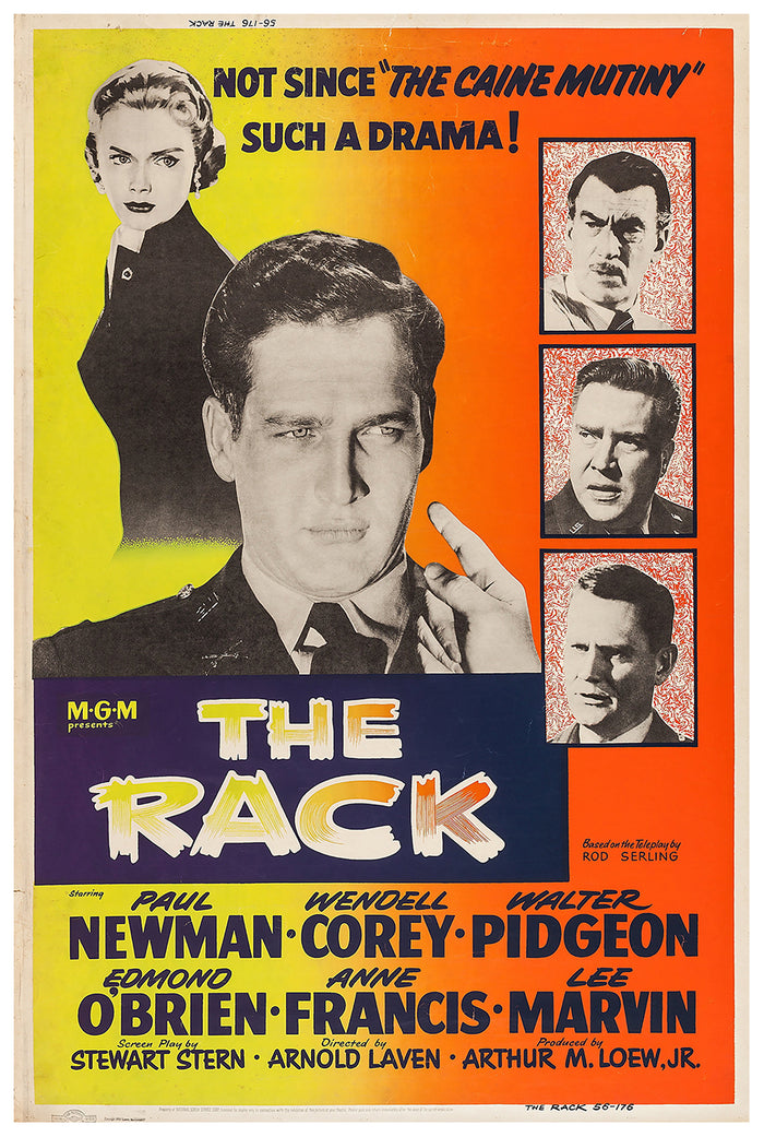 The Rack 1956 - Paul Newman - US (2) - Classic Movie Poster