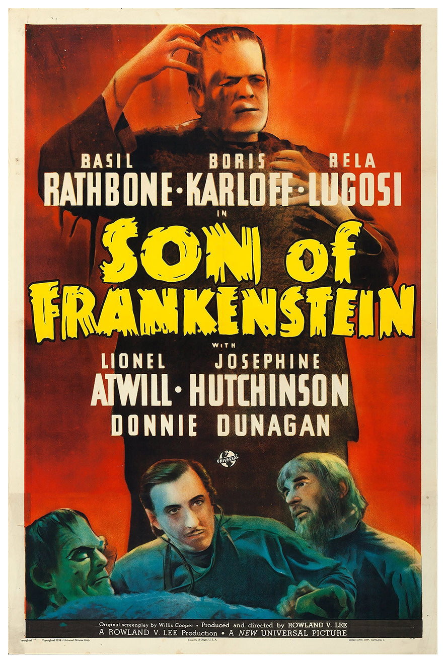 Son of Frankenstein 1939 - US - v1 - Classic Movie Poster