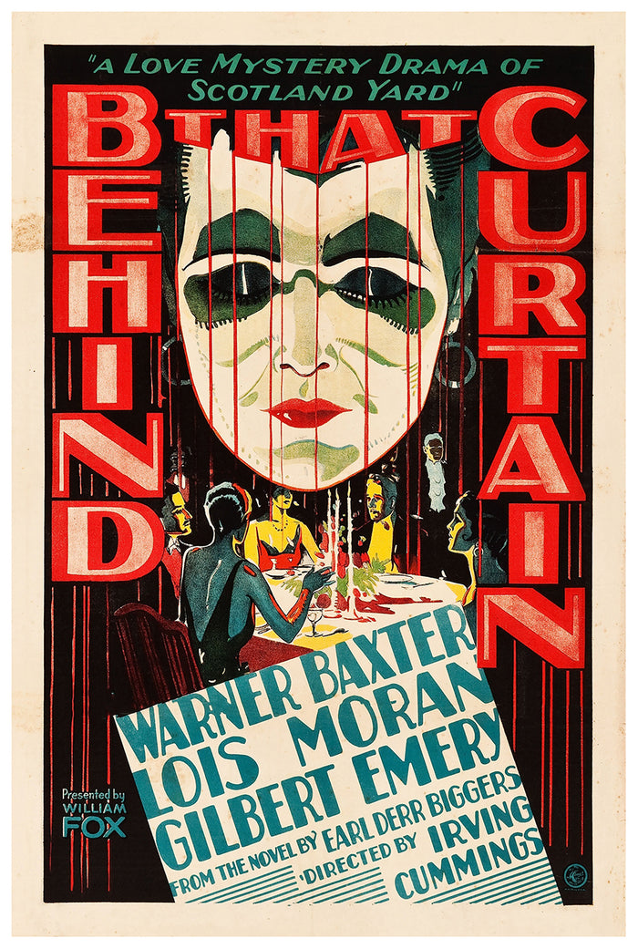 Behind That Curtain 1929 - US - v1 - Classic Movie Poster
