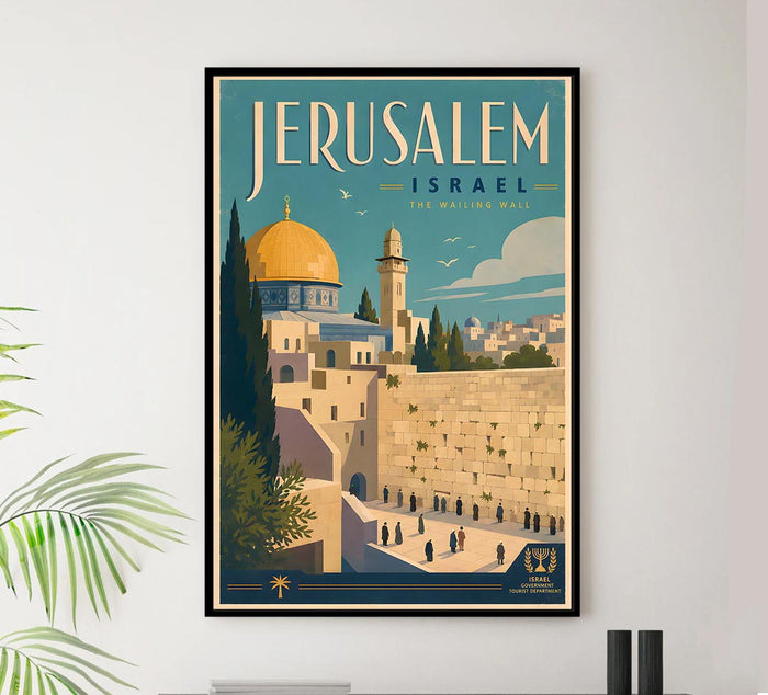 Israel - Jerusalem v2 - Vintage Tourism Travel Poster