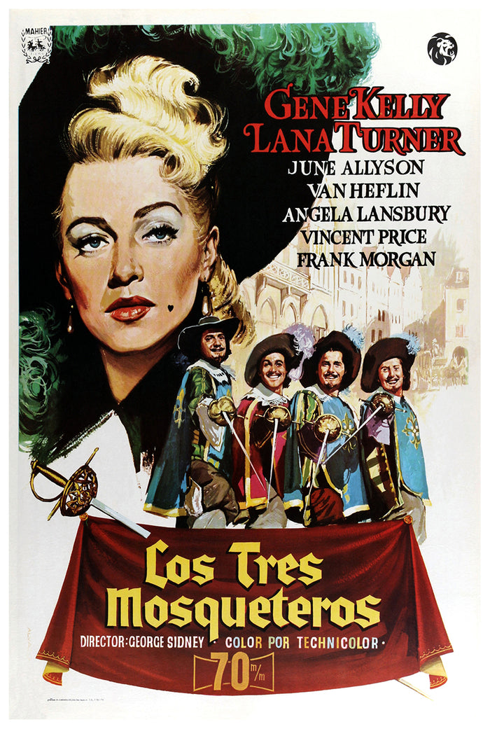 The Three Musketeers 1948 - Spain - v2 - Classic Movie Poster