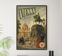 Austria - Vienna - Vintage Tourism Travel Poster