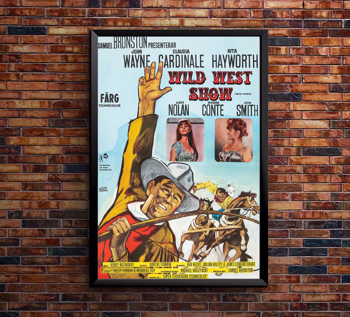Circus World 1964 - Rita Hayworth - Sweden - Classic Movie Poster