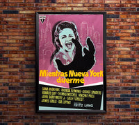 While the City Sleeps 1956 - Spain - v1 - Classic Movie Poster
