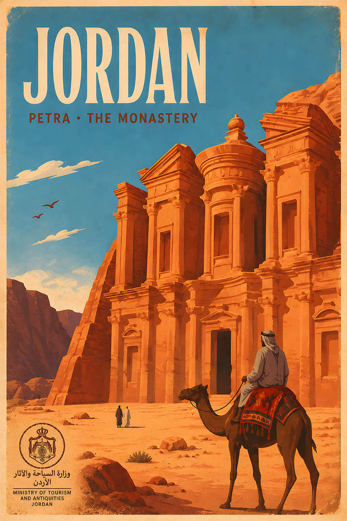 Jordan - Tourism - v1 - Vintage Travel Poster
